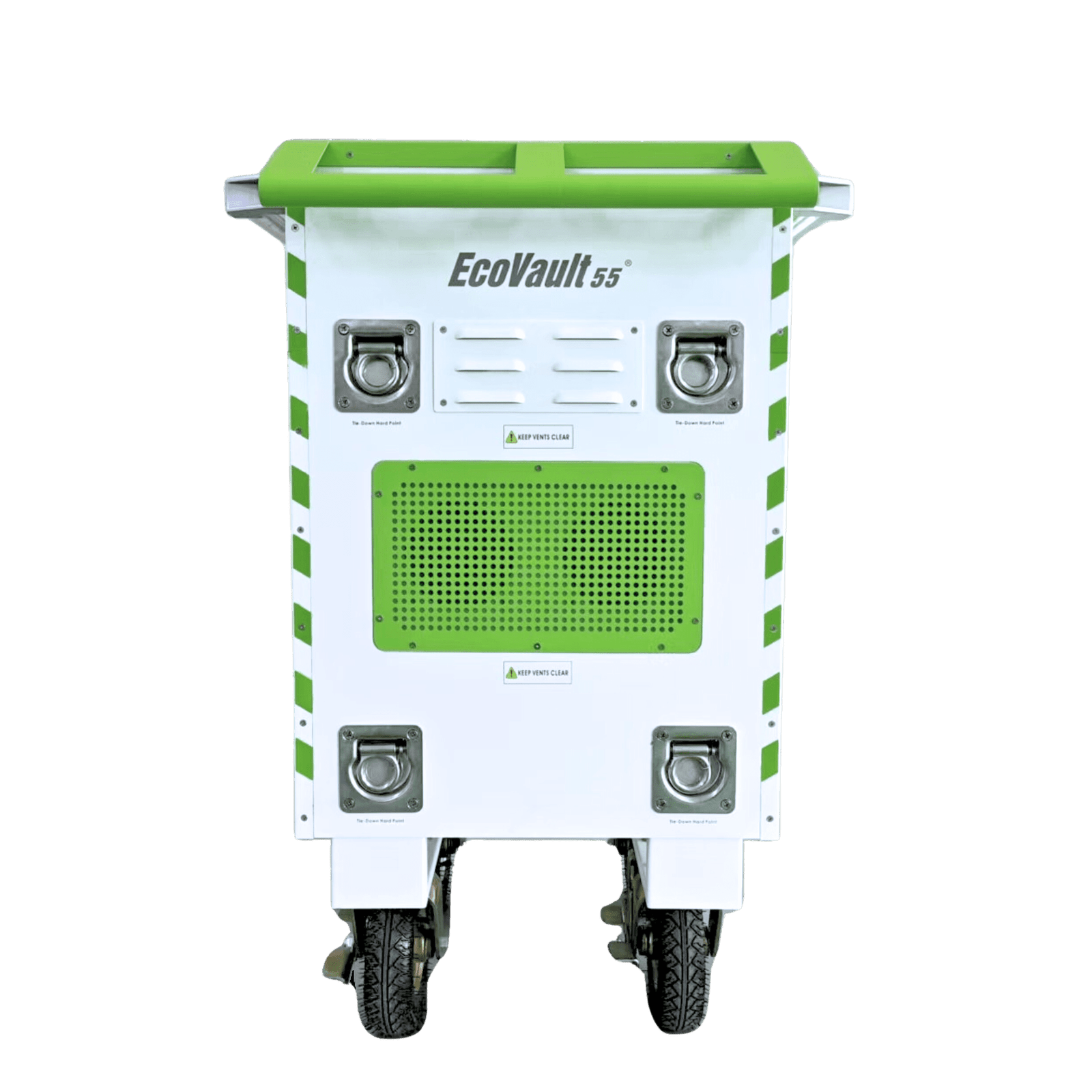 EcoVault 55 Hybrid Power Source with Camlock and StagePin connectors for versatility in any environment.