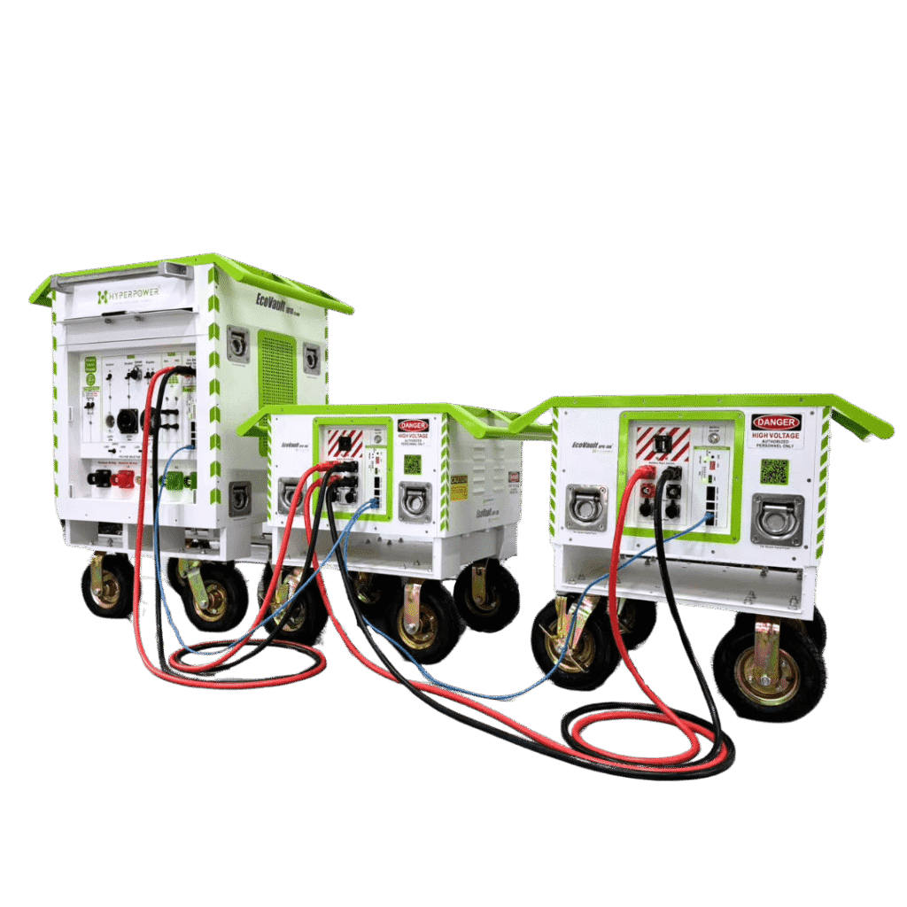 HyperPower EcoVault APU-10K – high-capacity lithium battery pack for off-grid energy.