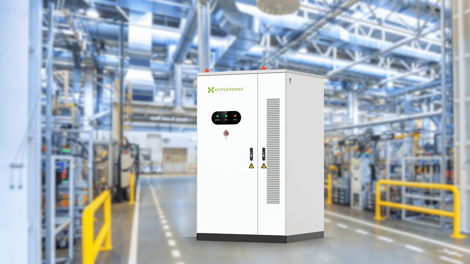 HyperPower ESS commercial, industrial, and utility battery energy storage system catalog image.