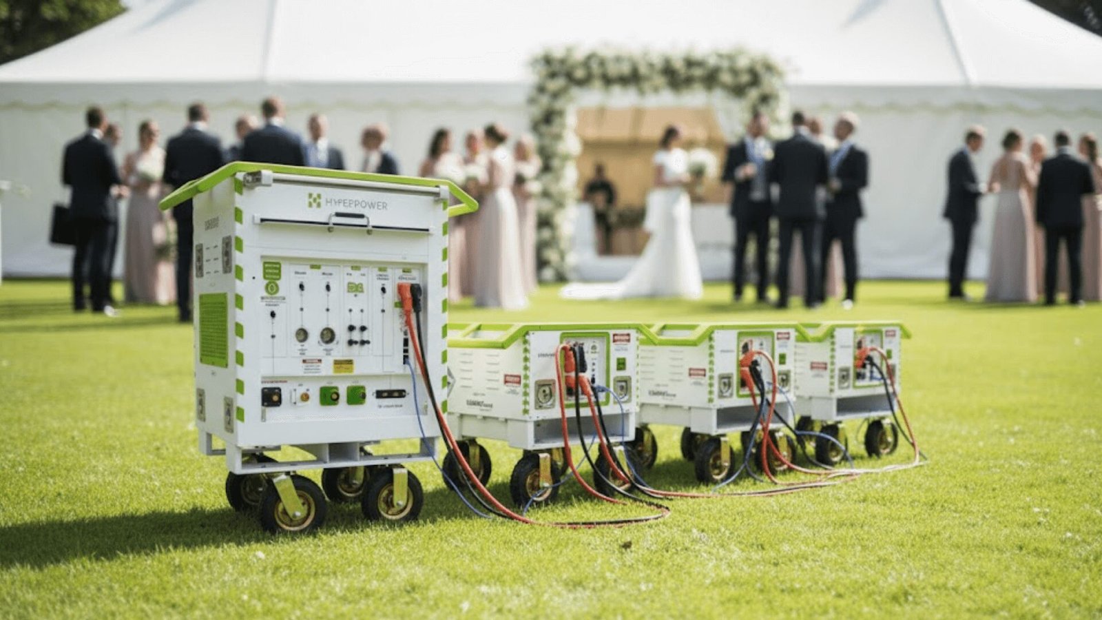 HyperPower EcoVault portable LiFePO4 battery power station for film, TV, live events, construction, and off-grid projects.