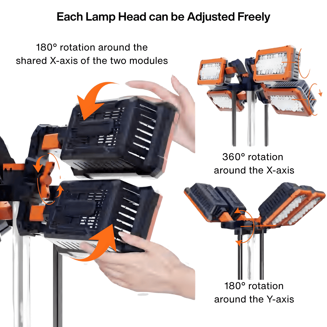 HYPERPOWER HP-500 single-person operated battery powered portable light tower