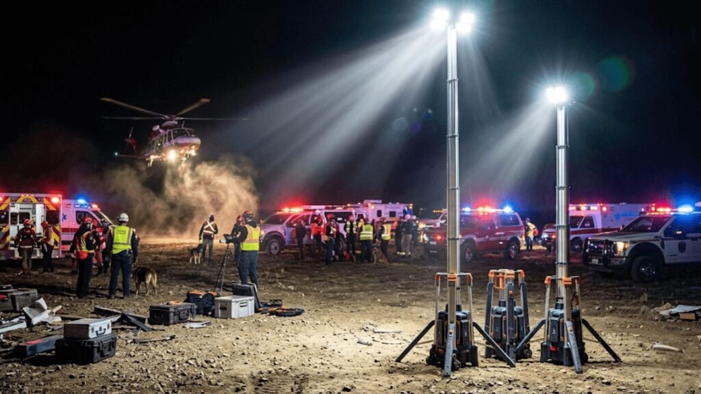 Operator swapping a 6.6 lbs H24-500 lithium battery into the HP-500 base.
