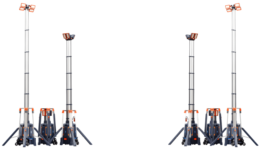 Operator swapping a 6.6 lbs H24-500 lithium battery into the HP-500 base.