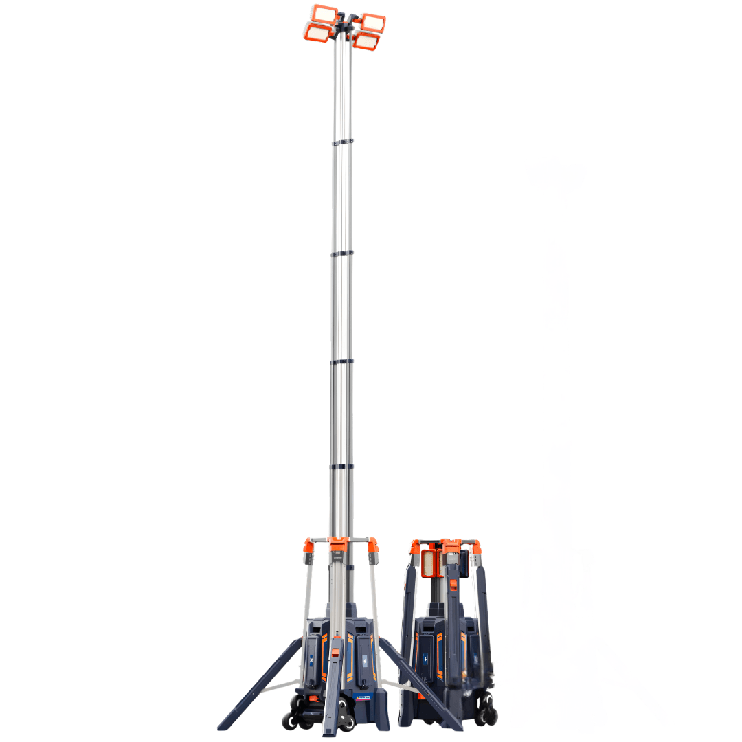 Multi-level self-locking support legs for steps, slopes, and potholes