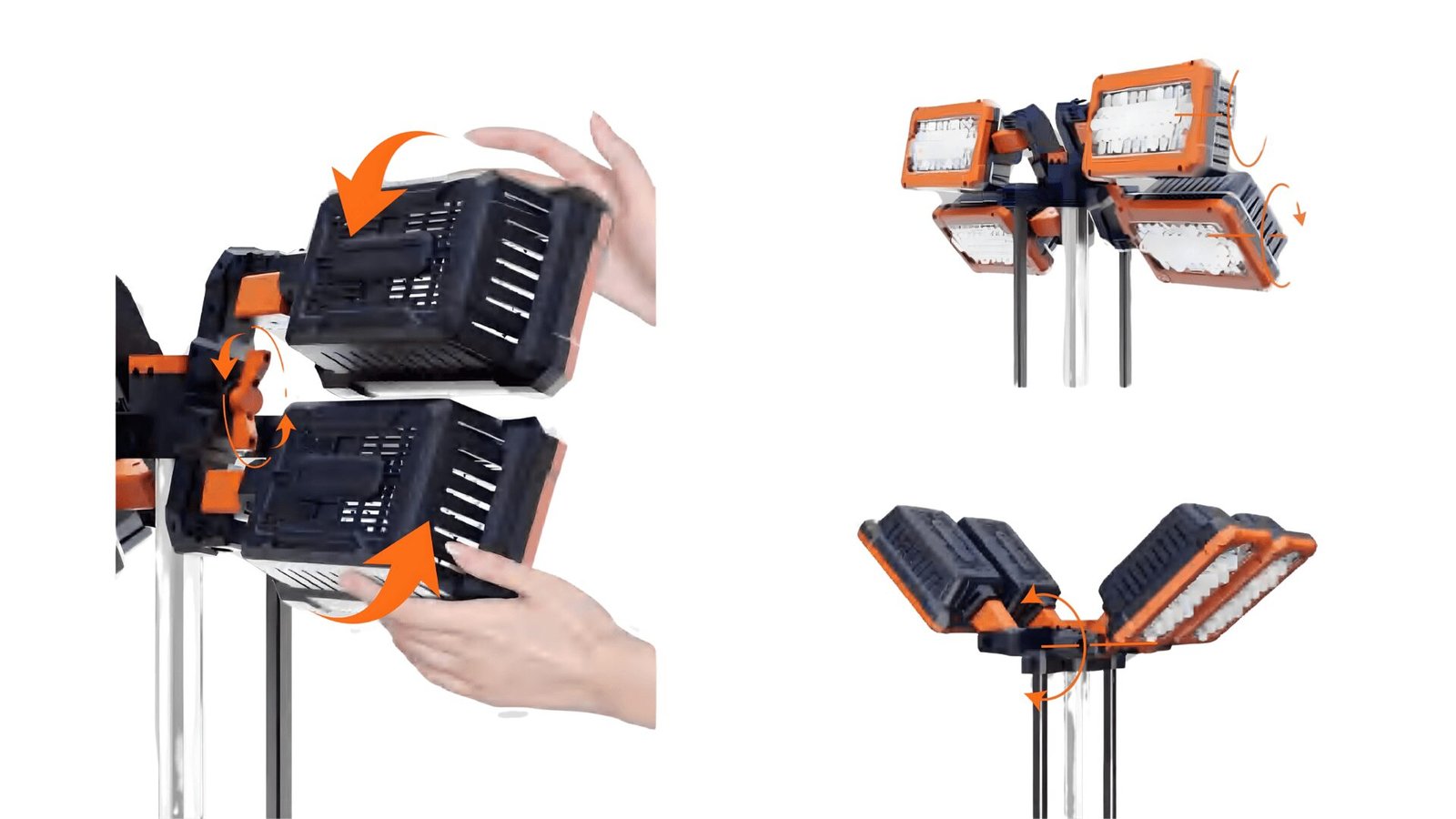 HP-500 providing high-visibility illumination for a night-time construction site.