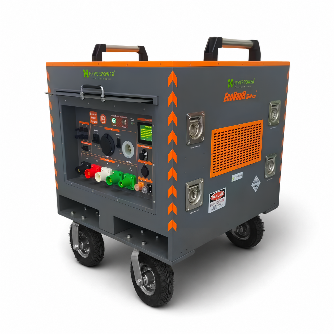 Front view of EcoVault 1010 CLRM mobile power station