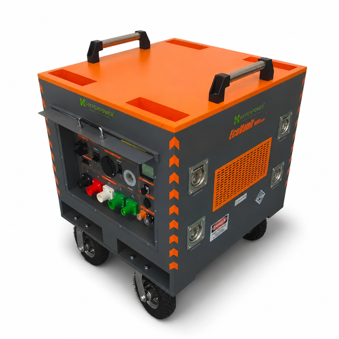 EcoVault 1010 CLRM control panel with power connections and display
