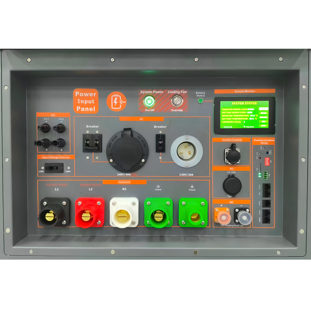 EcoVault 1010 CLRM power input panel