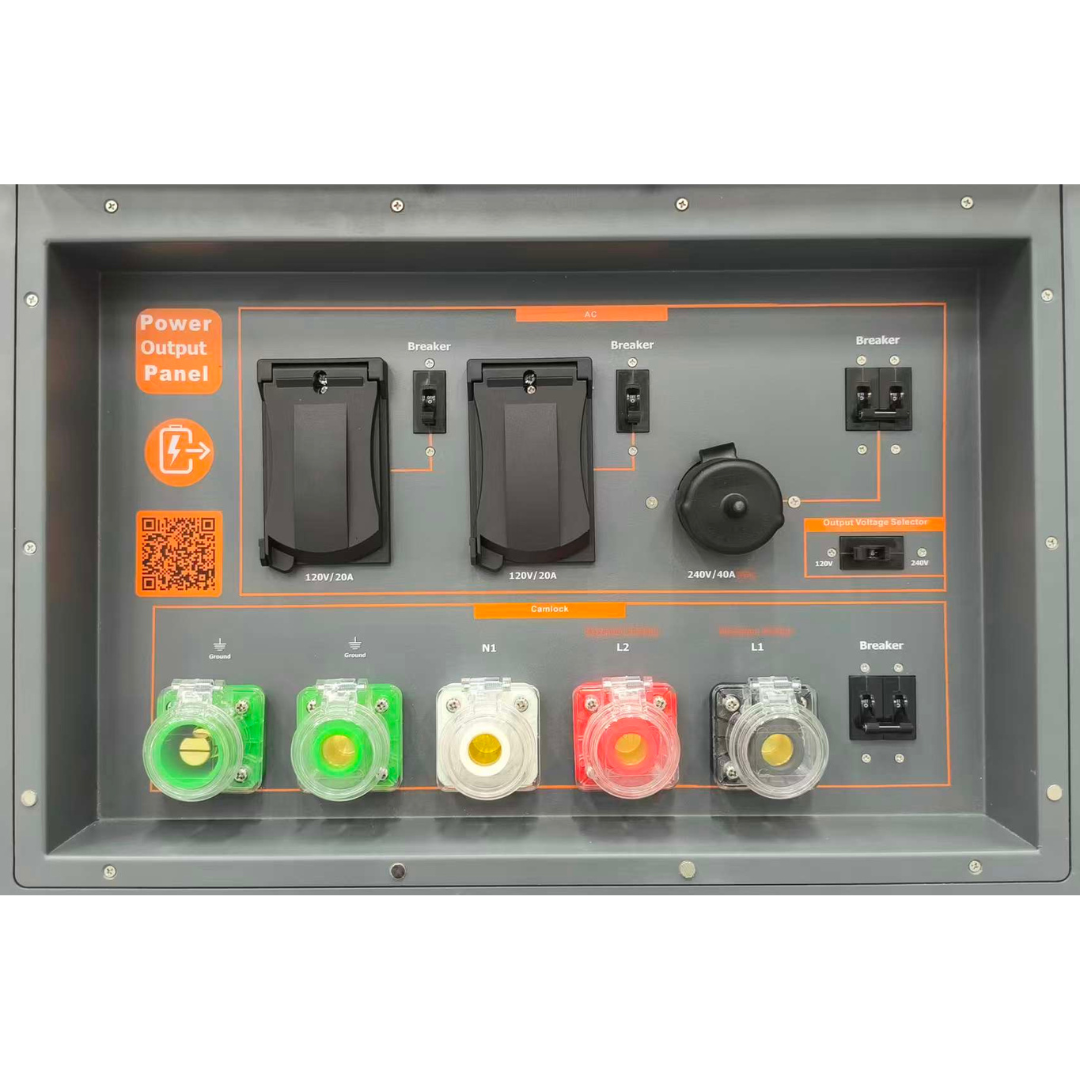 EcoVault 1010 CLRM 120V and 240V power output configuration