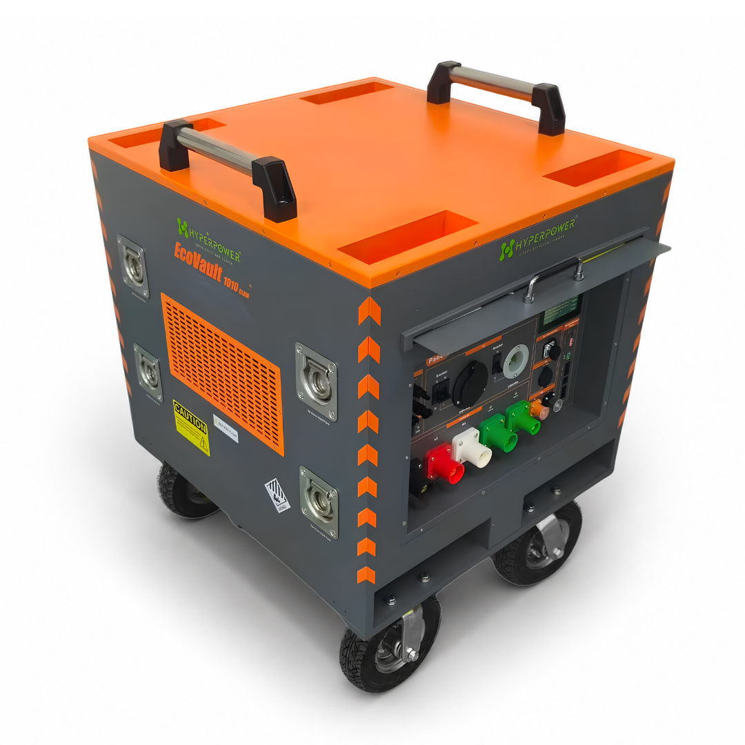 Side view of EcoVault 1010 CLRM with ventilation panel and handles